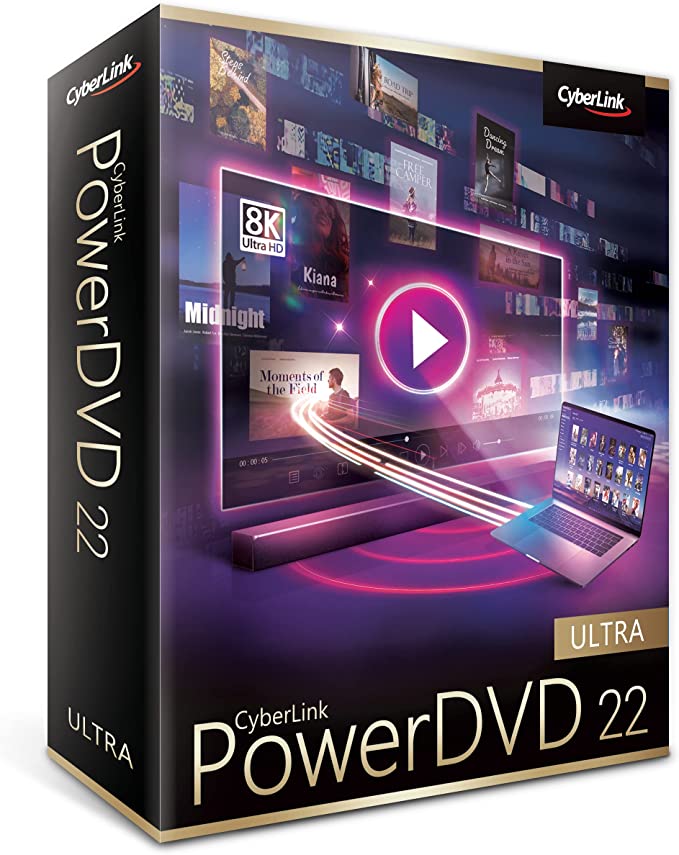 CyberLink PowerDVD 22 Ultra | The Ultimate DVD Blu-ray Media Player [Retail Box] - NOORHS Latinoamérica, S.A. de C.V.