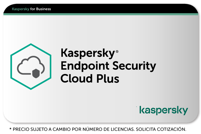 Kaspersky Endpoint Security Cloud plus / 100-149 Nodos / 200-298 Móviles / Base - NOORHS Latinoamérica, S.A. de C.V.