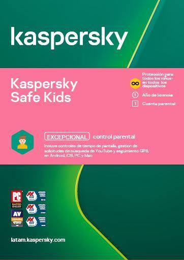 Kaspersky Safe Kids 1 usuario 1 año Base - NOORHS Latinoamérica, S.A. de C.V.