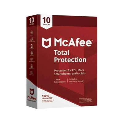 McAfee Total Protection 10 dispositivos - NOORHS Latinoamérica