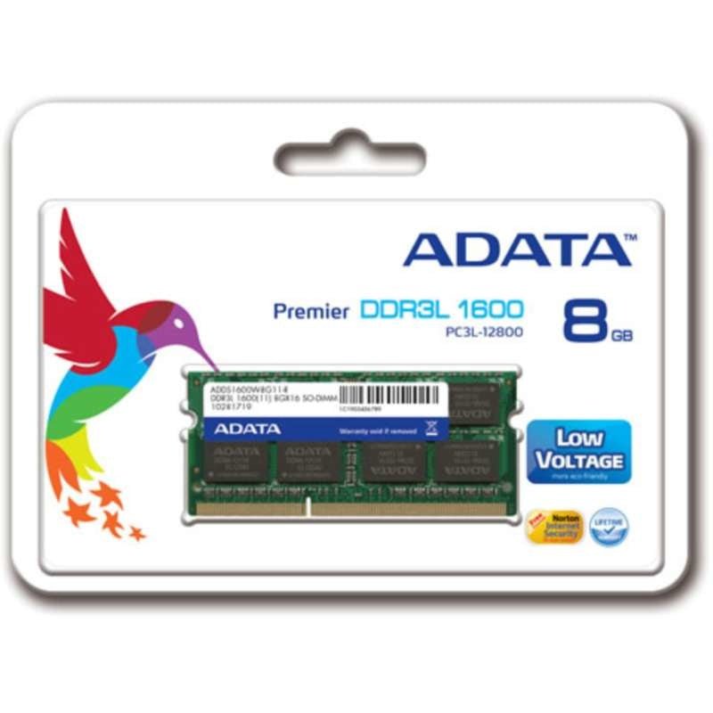 Memoria RAM ADATA premier soddr3l para lap 8 gb 1600 adds1600 w8g11-s - NOORHS Latinoamérica, S.A. de C.V.