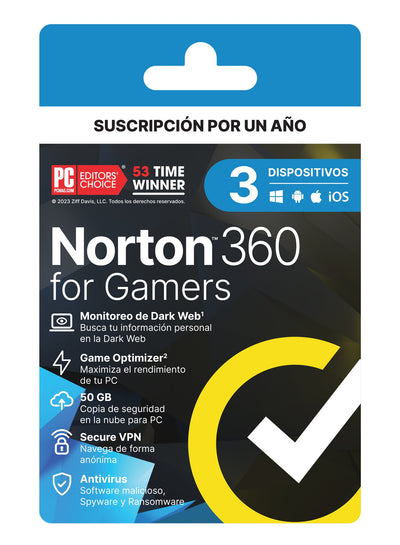 Norton 360 For Gamers 3 Dispositivos - NOORHS Latinoamérica