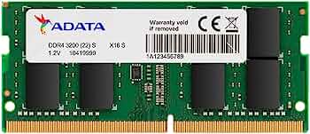 RAM ADATA PREMIER SODDR4 LAP 8GB 3200 AD4S32008G22-SGN - NOORHS Latinoamérica, S.A. de C.V.